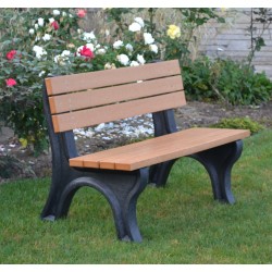 Deluxe Backed Bench - 4ft without Arms