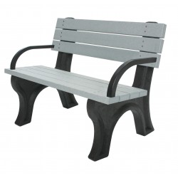 Deluxe Backed Bench - 4ft with Arms