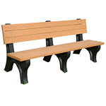 Deluxe Backed Bench - 6ft without Arms