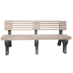 Modern Backed Bench - 6ft