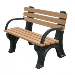Econo-Design Backed Bench - 4ft with Arms