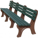 Econo-Design Backed Bench - 8ft without Arms