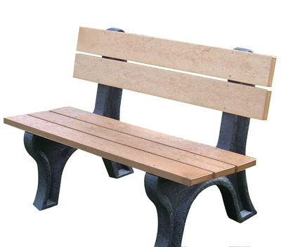 Econo-Design Classic Backed Bench 4ft with Arms
