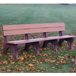 Econo-Design Classic Backed Bench - 8ft without Arms