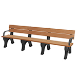 Econo-Design Classic Backed Bench - 8ft with Arms