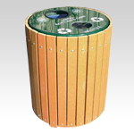 Envirodesign Combination Trash-Recycling Receptacle