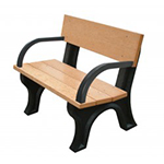 Hyde Park Backed Bench - 4ft with Arms