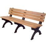 Elements Backed Bench - 6ft without Arms