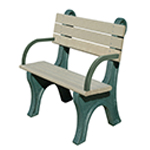 Central Park Backed Bench - 4ft with Arms