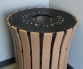 Park Place Flare Top Receptacle with Rain Cap