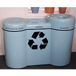Mobius Recycle Pod Receptacle - 3 compartment