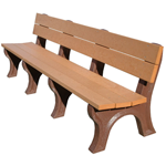 Classic Backed Bench - 8ft without Arms