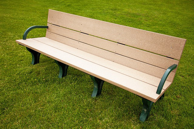 Classic ADA Compliant Bench - 8ft with Arms