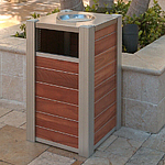 Eco Mod Trash Receptacle with Pass-Through Top