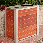 Eco Mod Trash Receptacle with Flat Top