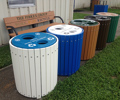 Envirodesign Combination Trash-Recycling Receptacle