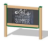 OUTDOOR CHALKBOARD 4FT INGROUND