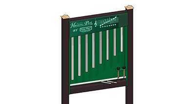 FREESTANDING CHIME PANEL - MEGA (INCLUDING POSTS)