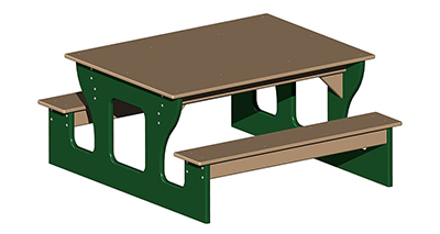 TABLE CLASSROOM TOD 16H X 32L