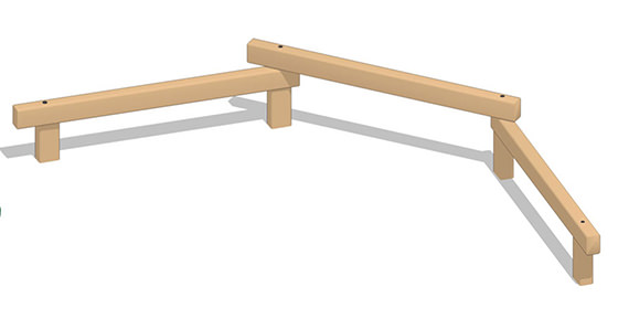 GRADUATED BALANCE BEAM SET (PIKES PEAK 6'L EA)