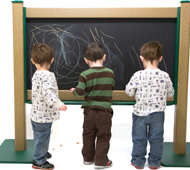OUTDOOR MAGNETIC CHALKBOARD 4FT PORTABLE
