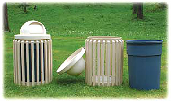 TRASH RECEPTACLE RSP PICKET