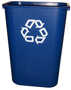 Large Deskside Recycling-Waste Bin