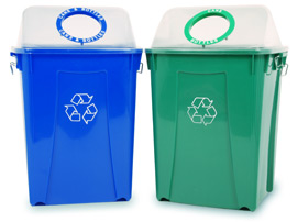 Clear View Recycling System with Lid