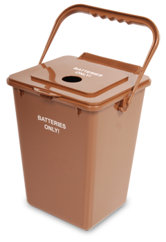 Battery Recycling Bin with Lid