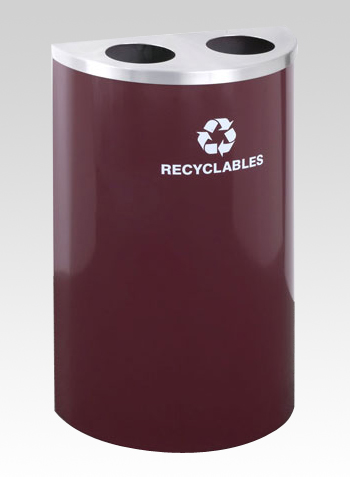 RecyclePro Half Round Dual Purpose for BOTTLES CANS