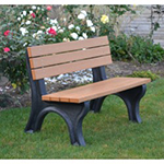 Deluxe Backed Bench - 4ft without Arms