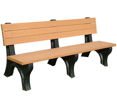 Deluxe Backed Bench - 6ft without Arms