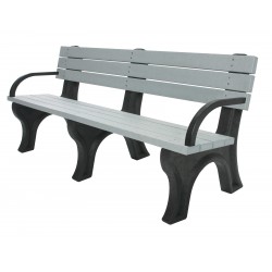 Deluxe Backed Bench - 6ft with Arms