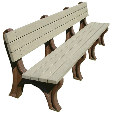 Deluxe Backed Bench - 8ft without Arms