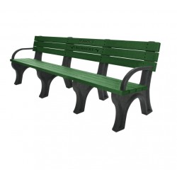 Deluxe Backed Bench - 8ft with Arms
