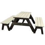Park Place Deluxe Picnic Table with Detached Seating