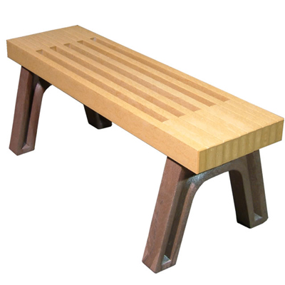 Modern Flat Bench - 4 ft