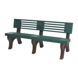 Modern Backed Bench - 6ft without Arms