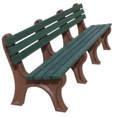 Econo-Design Backed Bench - 8ft without Arms