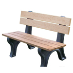 Econo-Design Classic Backed Bench 4ft without Arms