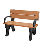 Econo-Design Classic Backed Bench 4ft with Arms