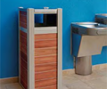 Eco Mod Trash Receptacle with Pass-Through Top