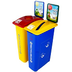 Kidz Slim Bin Double Station