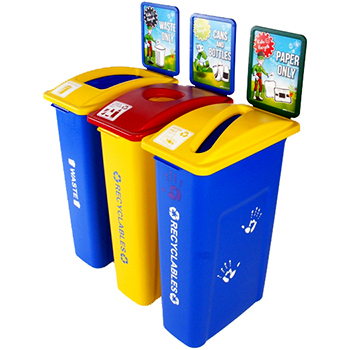 Kidz Slim Bin Triple Station