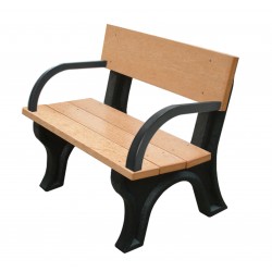 Hyde Park Backed Bench - 4ft with Arms