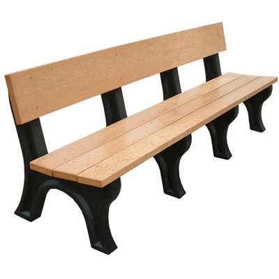 Hyde Park Backed Bench - 8ft without Arms