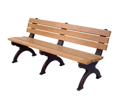 Elements Backed Bench - 6ft without Arms