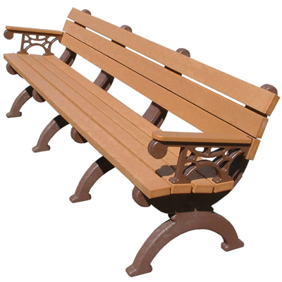Elements Backed Bench - 8ft with Arms