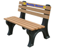 Econo-Design Backed Bench - 8ft without Arms