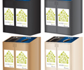 Fibrex Dual Recycling Cabinet - 2x25 gallons - includes liners